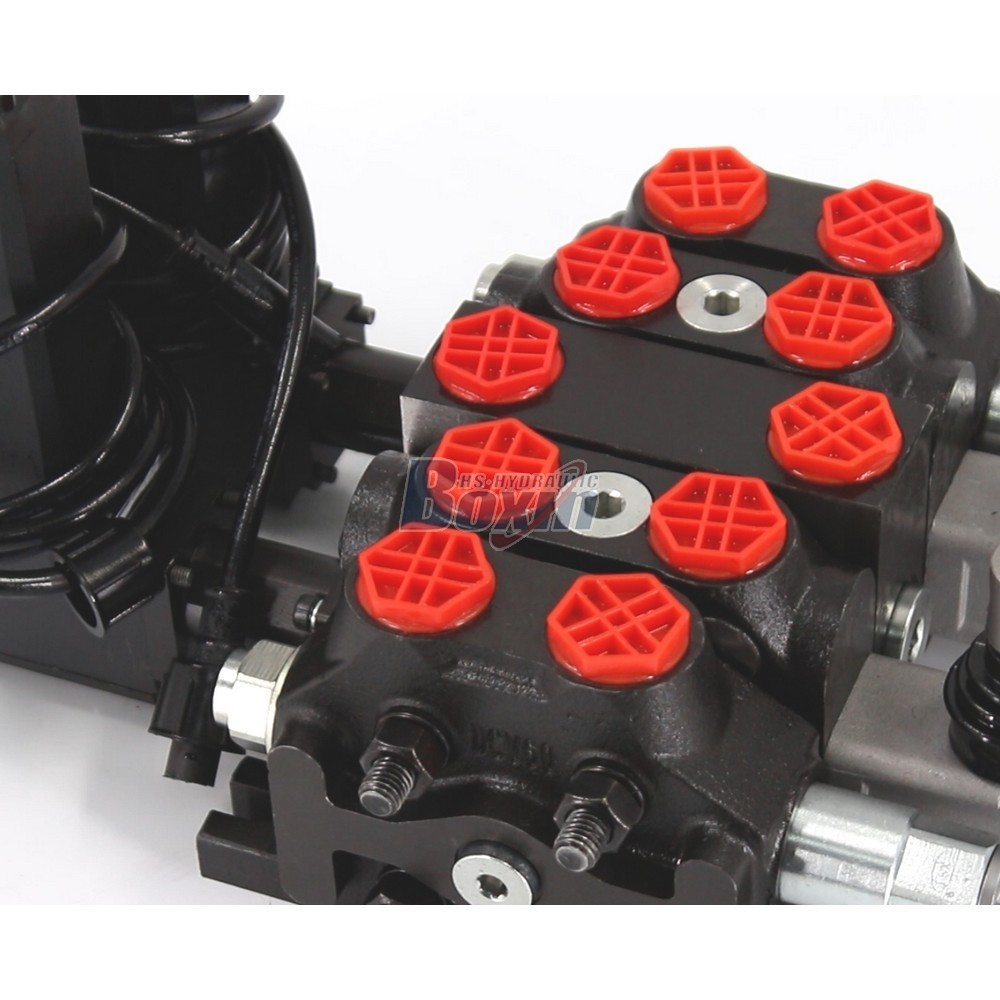 OEM/ODM and Custom Design DCV60 Electric Motor 2 Spool Sectional Directional Valve detail image